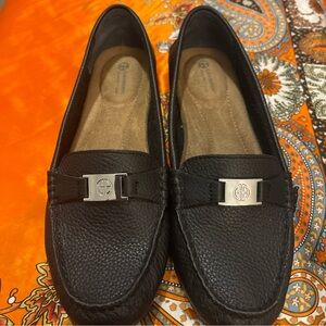 GIANI BERNINI Women Dailyn Memory Foam Loafers Leather black  Size 6.5